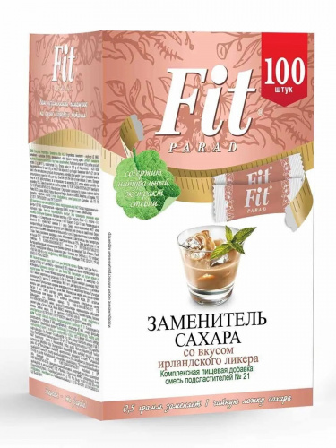 Заменитель сахара со вкусом Ирландского ликера ФитПарад №21, стики 50г (100 шт)