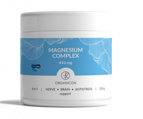 MAGNESIUM COMPLEX 4 in 1 комплекс 4 форм магния + Aquamin Soluble банка 150 гр.  