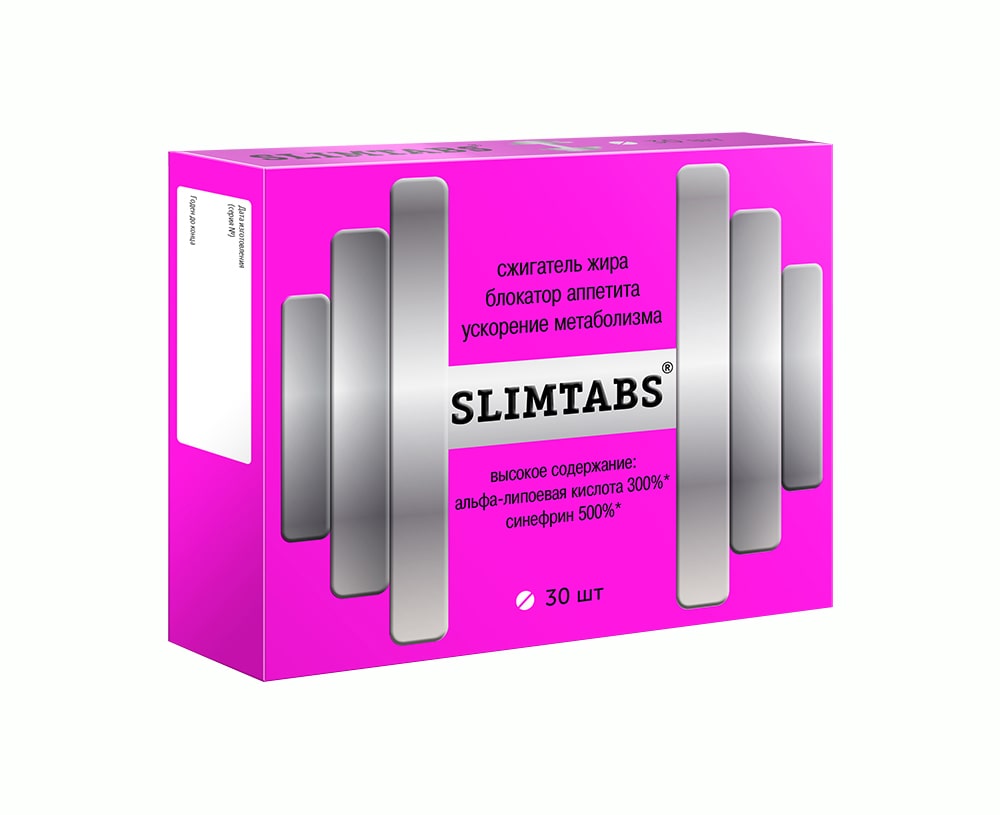 Таблетки SLIMTABS комплекс для похудения с альфа-липоевой кислотой Витамир, 30 шт