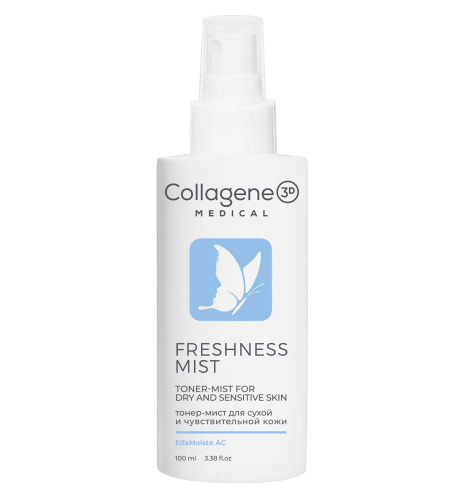 Тонер-мист для лица для сухой и чувствительной кожи Medical Collagene 3D Freshness Mist, 100 мл