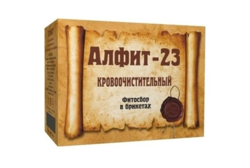 Алфит-23 Фитосбор кровоочистительный (утренний, вечерний), 60 брикетов