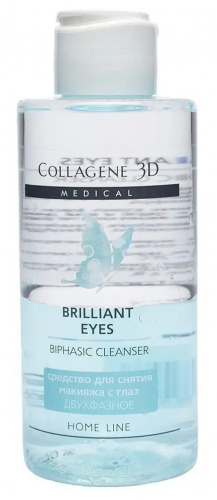 Средство для снятия макияжа с глаз Medical Collagene 3D Brilliant Eyes двухфазное, 150 мл