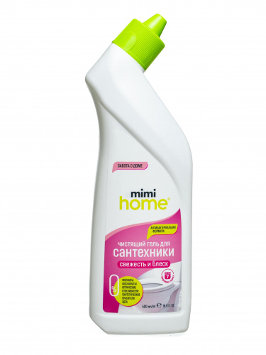 Чистящий гель для сантехники Свежесть и блеск Mimi home, 500 мл