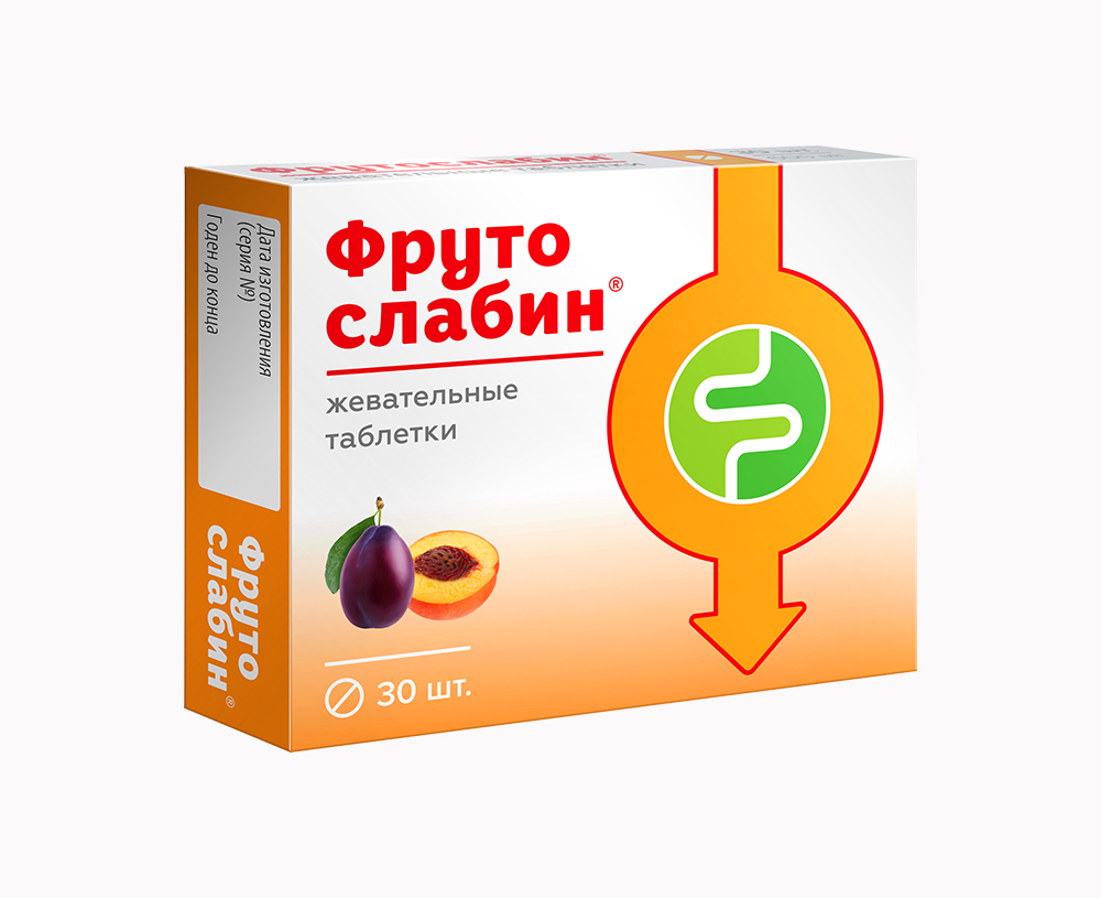 Таблетки жевательные Фрутослабин Квадрат-С, 30 шт