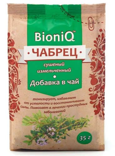 Чабрец сушеный, измельченный BioniQ, 35 гр.