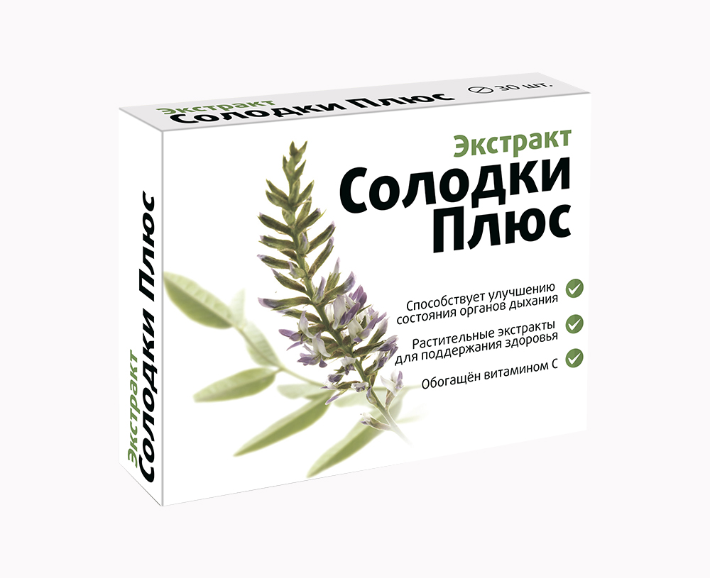 Таблетки Экстракт солодки Витамир, 30 шт