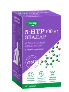 Эвалар Anti-Age 5-гидрокситриптофан 5-HTP 100 мг,  60 шт